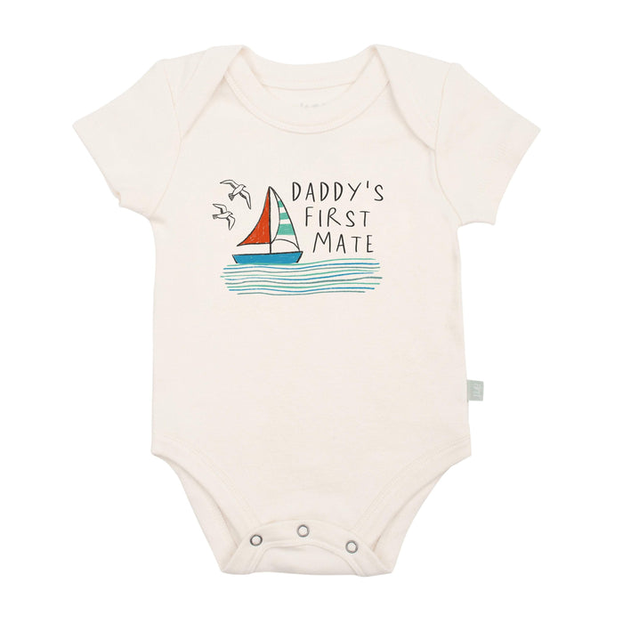 graphic bodysuit | daddy's first mate by Finn + Emma