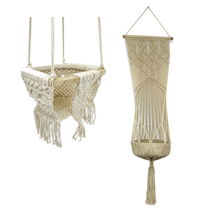 boho bundle - swing & toy basket by Finn + Emma