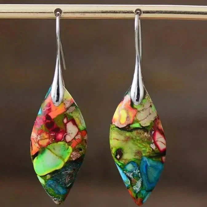Boho Elegant Natural Stone Dangle Earrings by DailySale