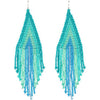 Boho Long Beaded Drop Earrings