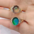 Boho Style Color Changing Mood Stone Cuff Rings by DailySale