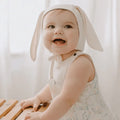bonnet hat with ears | Ivory by Finn + Emma