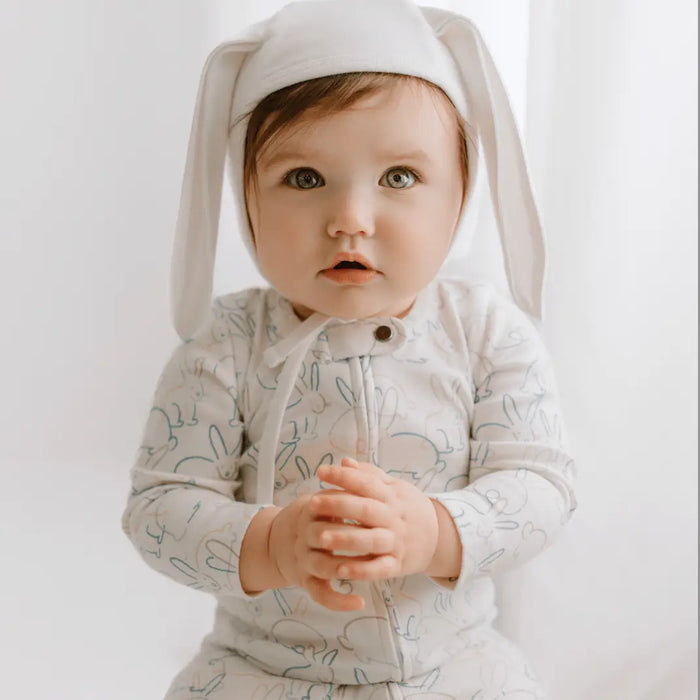 bonnet hat with ears | Ivory by Finn + Emma