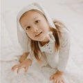 bonnet hat with ears | Ivory by Finn + Emma