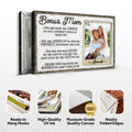 Bonus Mom Customized Sign by Tailored Canvases