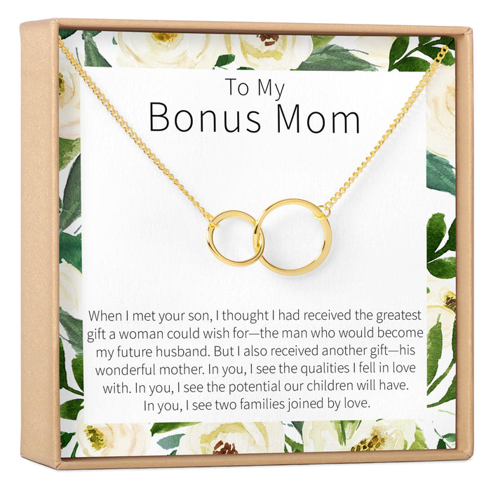 Bonus Mom Double Circles Necklace by Dear Ava