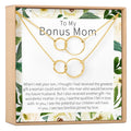 Bonus Mom Double Circles Necklace Set by Dear Ava