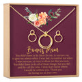 Bonus Mom Linked Circles Earring and Necklace Jewelry Set by Dear Ava
