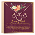 Bonus Mom Linked Circles Earring and Necklace Jewelry Set by Dear Ava