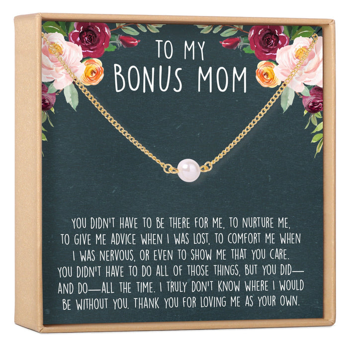 Bonus Mom Pearl Necklace by Dear Ava