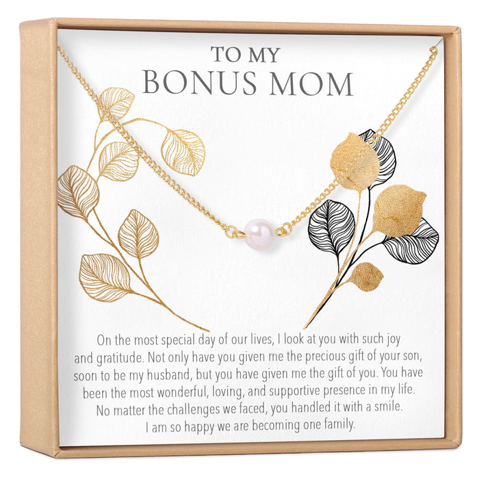 Bonus Mom Pearl Necklace by Dear Ava