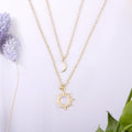 Bonus Mom Sun and Moon Pendants Necklace Set by Dear Ava