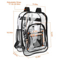 Book Bag Waterproof PVC Clear Backpack 5.3Gal with Reinforced Strap by DailySale