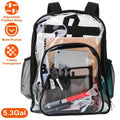 Book Bag Waterproof PVC Clear Backpack 5.3Gal with Reinforced Strap by DailySale