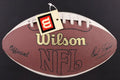 Boomer Esiason & Michael Lewis Signed SB XXXVII Football (Beckett) by Price Is Right Miami