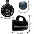 BOSS Audio Systems MG150T.4 Marine ATV UTV Waketower Speakers Gauge Receiver (Built-in 2 CH Amplifier) (Refurbished) by DailySale
