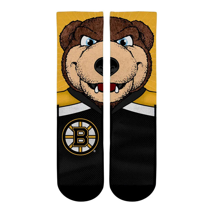 Boston Bruins - Split Face Mascot by Rock 'Em Socks