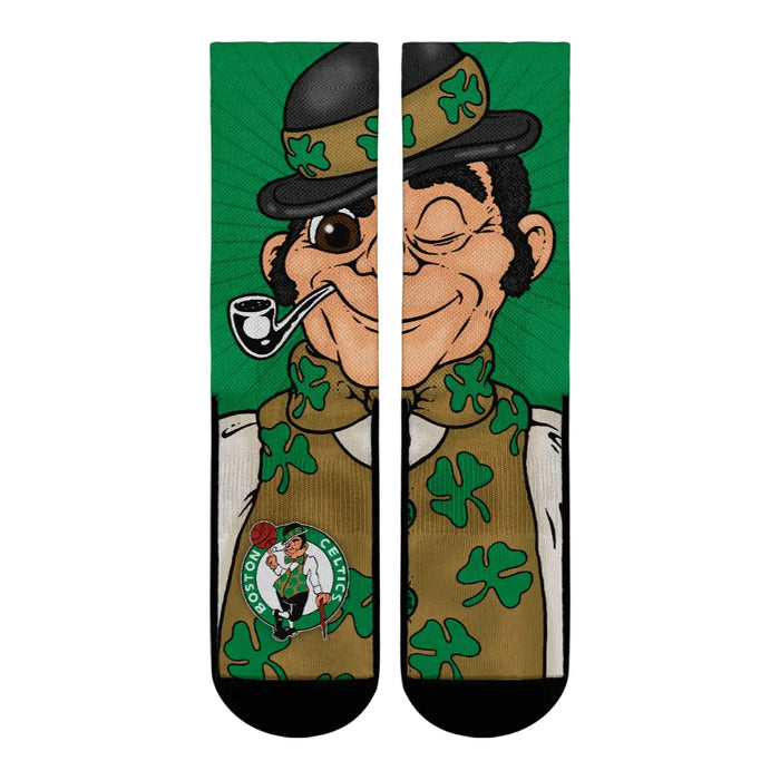 Boston Celtics - Split Face Mascot by Rock 'Em Socks