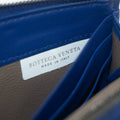 Bottega Veneta Blue Intrecciato Leather L-shaped Zipper Long Wallet #2397 by Bolt Boutique