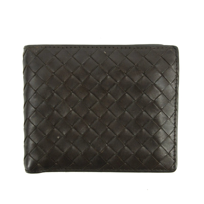 Bottega Veneta Brown Woven Leather Bifold Wallet #3009 by Bolt Boutique