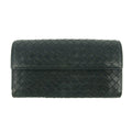 Bottega Veneta Intrecciato Black Long Wallet #4615 by Bolt Boutique