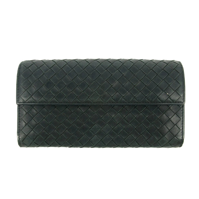 Bottega Veneta Intrecciato Black Long Wallet #4615 by Bolt Boutique