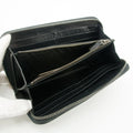 Bottega Veneta Intrecciato Black Zip Around Wallet -SKU #3086 by Bolt Boutique