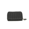 Bottega Veneta Intrecciato Black Zip Coin Pouch #3708