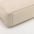 Bottega Veneta Intrecciato Leather 2 Way Handbag White #1816 by Bolt Boutique