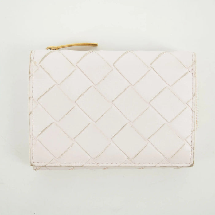 Bottega Veneta Intrecciato Leather Compact Wallet #2633 by Bolt Boutique