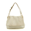 Bottega Veneta Intrecciato Quilted Nappa Flap Shoulder Bag White #3649 by Bolt Boutique