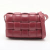 Bottega Veneta Padded Cassette Maxi Intrecciato Leather Shoulder Bag Bordeaux #2524