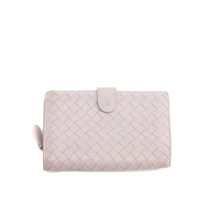 Bottega Veneta Pink Quilted Bifold Long Wallet #3999 by Bolt Boutique