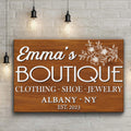 Boutique Sign V by Tailored Canvases