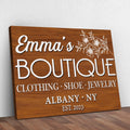 Boutique Sign V by Tailored Canvases