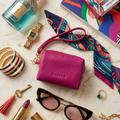 Mini Zipper Bag with Wristlet - Pink by CASUPO
