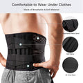 Braces for Lower Back Pain Relief with 6 Stays by DailySale