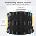 Braces for Lower Back Pain Relief with 6 Stays by DailySale