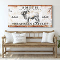 Brahman Cattle Sign by Tailored Canvases