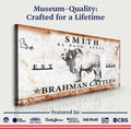 Brahman Cattle Sign by Tailored Canvases
