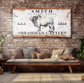 Brahman Cattle Sign by Tailored Canvases