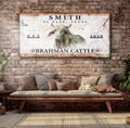 Brahman Cattle Sign II by Tailored Canvases
