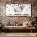 Brahman Cattle Sign III by Tailored Canvases