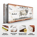 Brahman Cattle Sign III by Tailored Canvases