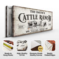 Branded Cattle Ranch Sign by Tailored Canvases