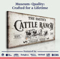 Branded Cattle Ranch Sign by Tailored Canvases