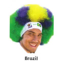 Brazil World Cup Soccer Afro Wig 25-Count Case Pack – Official FIFA Licensed Retro Fan Gear by Price Is Right Miami