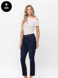 Brea Curvy Ankle Slim Straight Jeans by Boutique 23