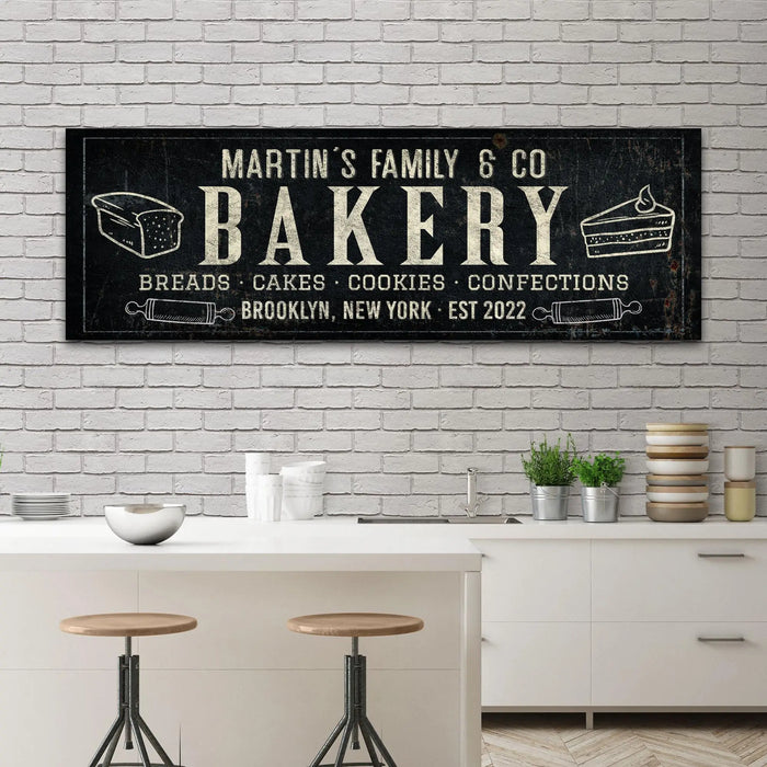 Breads, Cakes, Cookies, Confections Bakery Sign by Tailored Canvases