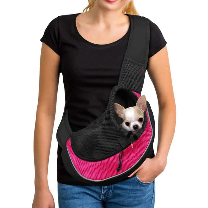 Breathable Mesh Travel Safe Sling Bag Carrier for Pets by DailySale